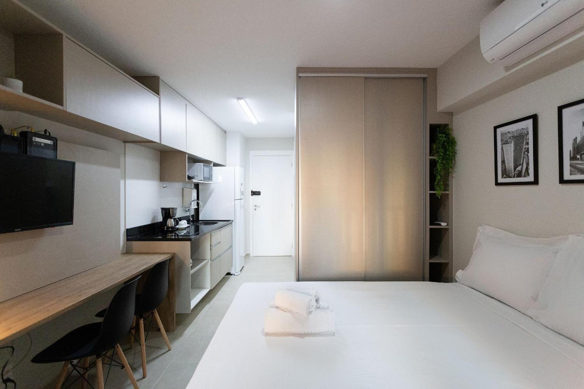 Hub Vila Madalena - Studios Por Temporada 圣保罗 外观 照片