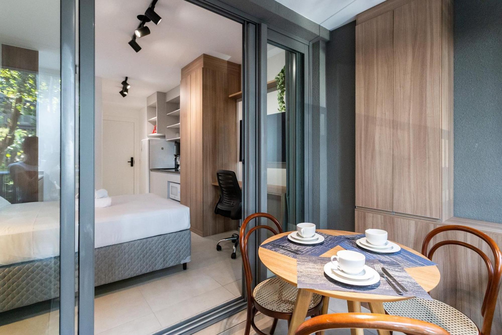 Hub Vila Madalena - Studios Por Temporada 圣保罗 外观 照片